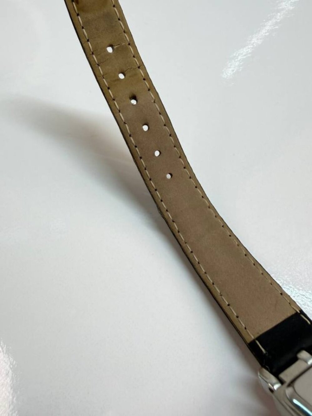 Michel Germain Rectangular Watch – Black Leather Strap - Picture 7 of 12